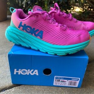 Hoka Women's Sneakers - Pink and Teal